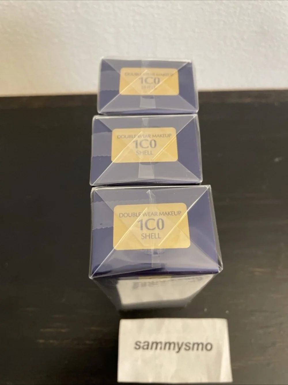 Estee Lauder Double Wear Stay In Place Makeup Foundation 1C0 Shell, ORIGINAL x3